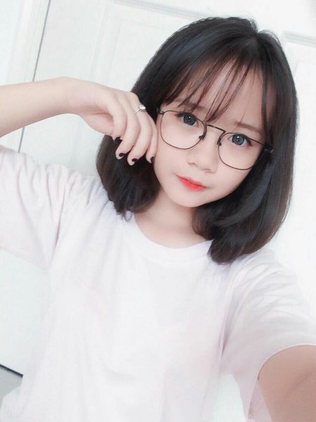 ảnh gái xinh đeo kính dễ thương