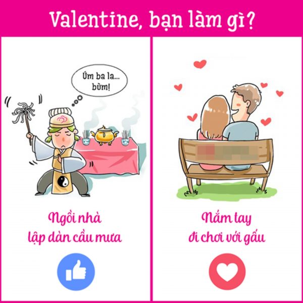 ảnh lập đàn cầu mưa ngày valentine