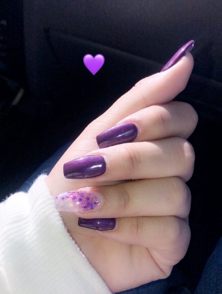 Các mẫu sơn gel đẹp màu tím