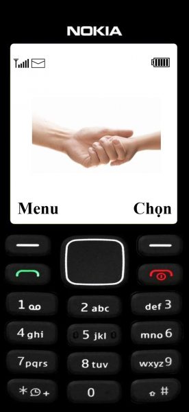 hình nền nokia cục gạch bắt tay