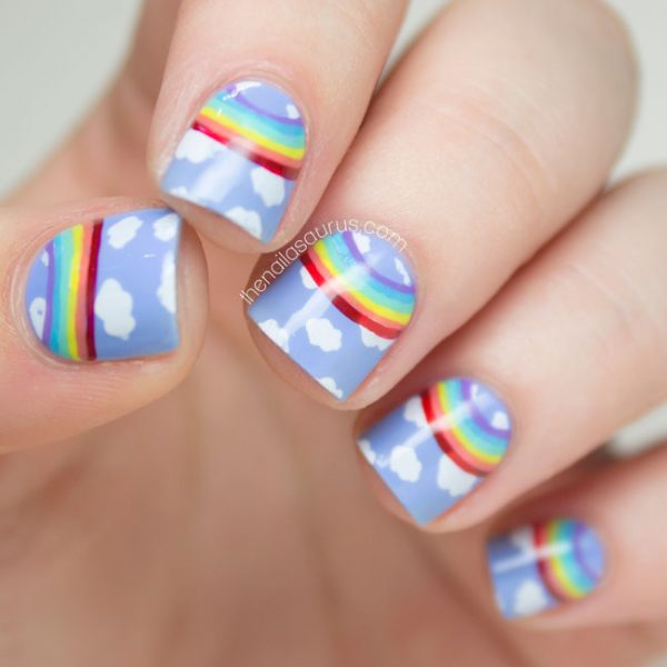 Mẫu nail đám mây đẹp