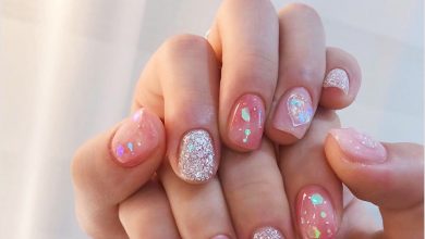 Mẫu nail màu hồng