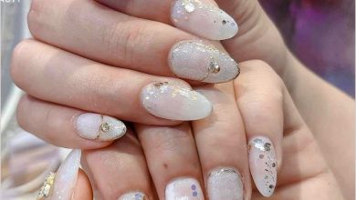 Mẫu nail màu trắng