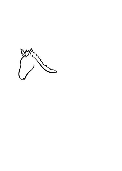 Cách vẽ con ngựa đơn giản, dễ nhất với bước 2