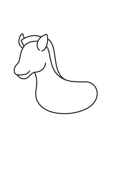 Cách vẽ con ngựa vằn với bước 4
