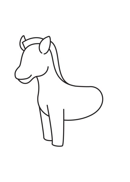 Cách vẽ con ngựa vằn với bước 5